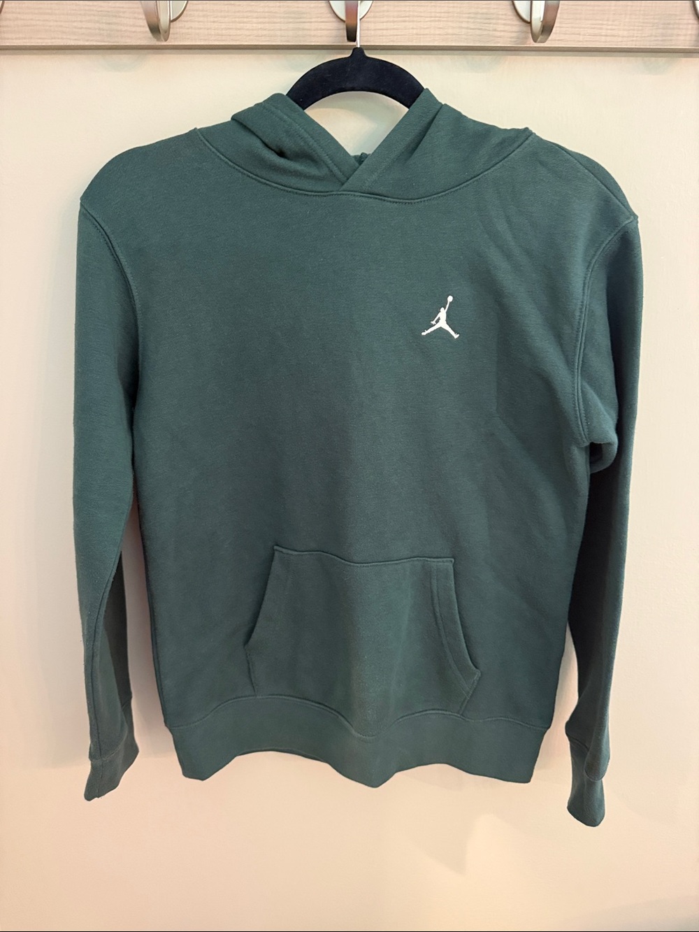 Nike Jordan Forest Green Hoodie with White Jumpman